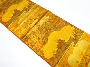 引箔 乱菊模様袋帯